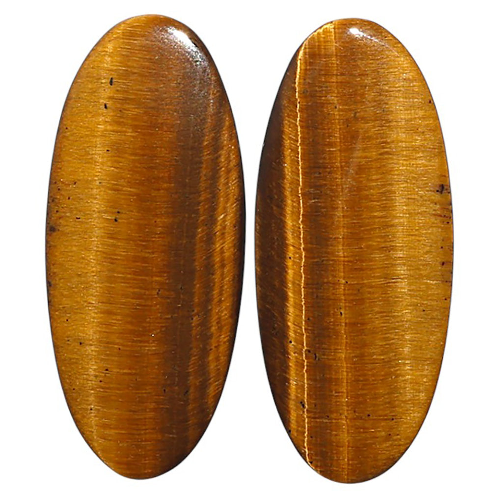 Natural Tiger Eye 15x34.4x3.5 mm Oval Shape Polished Gemstone LS99-010550