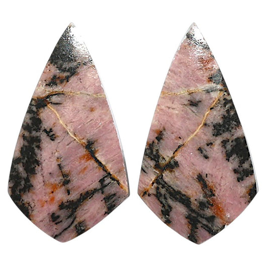 Natural Rhodonite 15.2x27.8x4 mm Fancy Shape Polished Gemstone LS99-010553