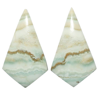 Natural Saturn Chalcedony 16.4x28.15x4.5 mm Fancy Shape Polished Gemstone LS99-010560