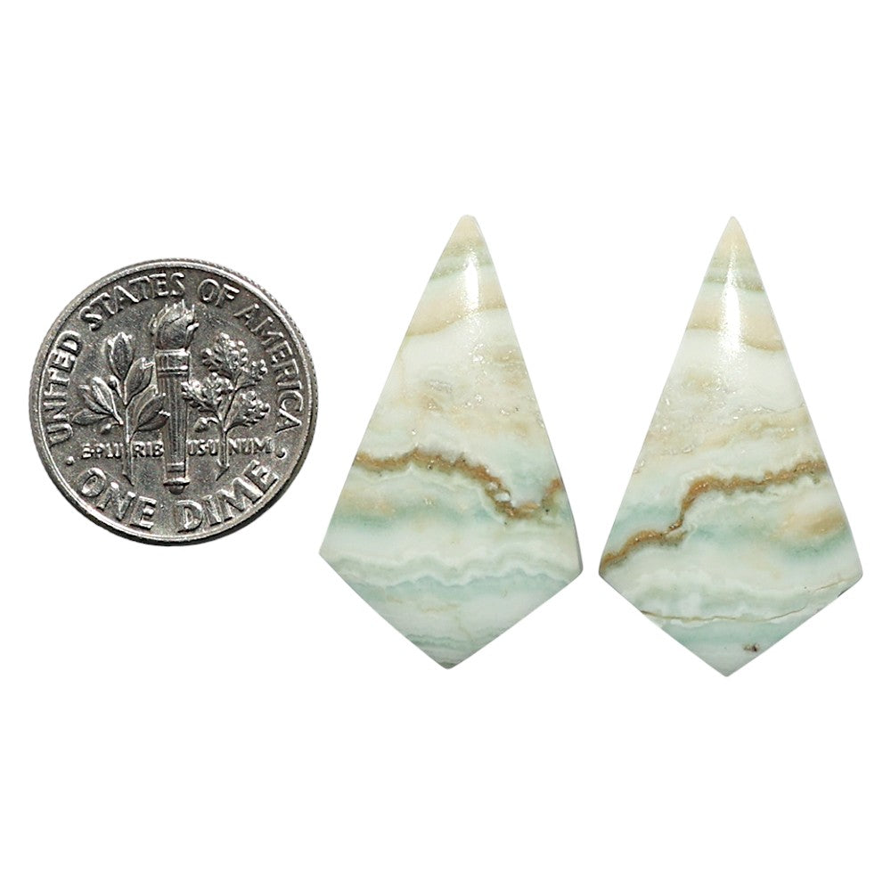 Natural Saturn Chalcedony 16.4x28.15x4.5 mm Fancy Shape Polished Gemstone LS99-010560