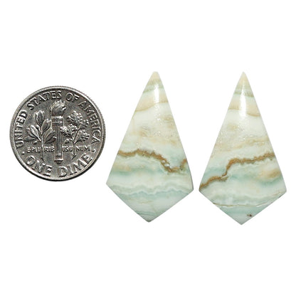 Natural Saturn Chalcedony 16.4x28.15x4.5 mm Fancy Shape Polished Gemstone LS99-010560