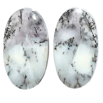 Natural Merlinite Dendritic Opal 12.2x22x4 mm Oval Shape Polished Gemstone LS99-010568