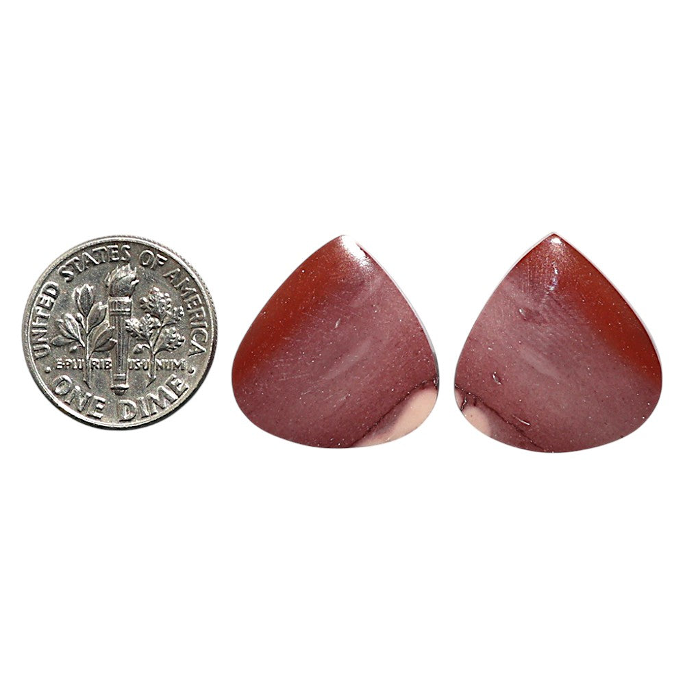 Natural Red Mookaite 19x20x4 mm Heart Shape Polished Gemstone LS99-010574