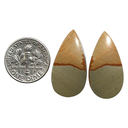 Natural Polygram Jasper 13.7x26.15x4 mm Pear Shape Polished Gemstone LS99-010575
