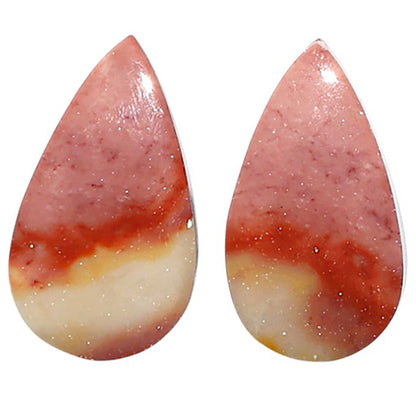 Natural Red Mookaite 11.7x20.6x4.5 mm Pear Shape Polished Gemstone LS99-010577