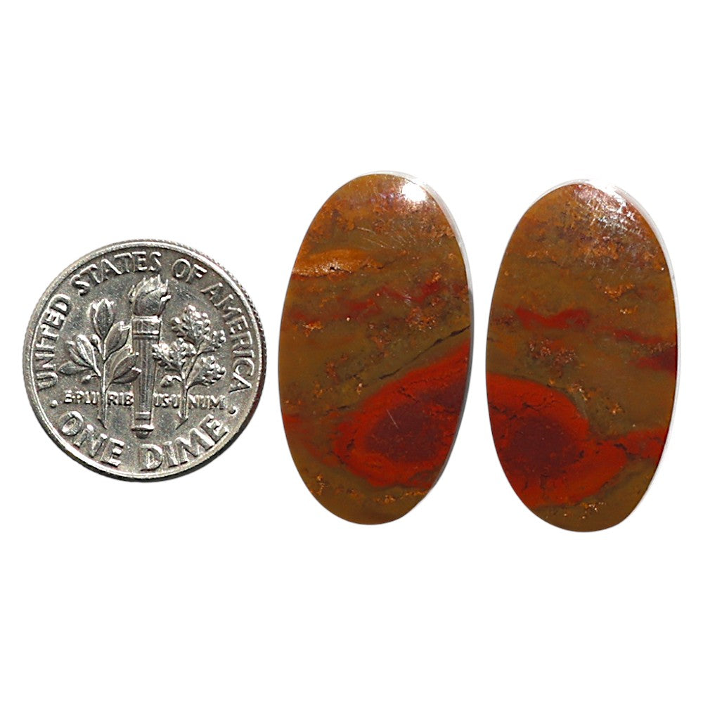 Natural Rare Cady Mountain Agate 14.3x25.8x4.5 mm Oval Shape Polished Gemstone LS99-010578