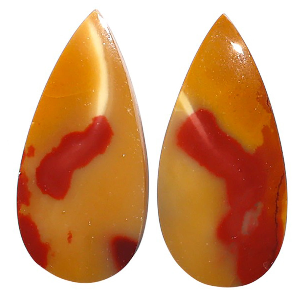 Natural Red Mookaite 12.8x26.7x4 mm Pear Shape Polished Gemstone LS99-010582