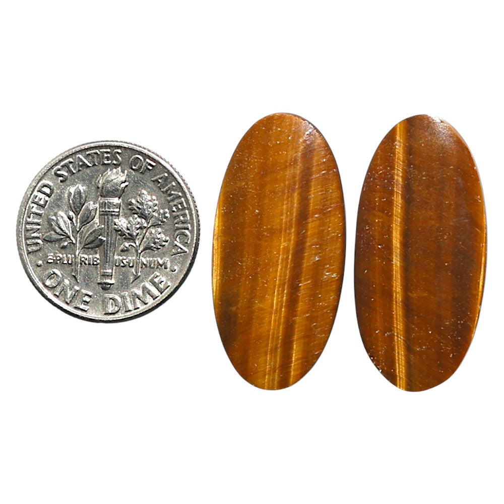 Natural Tiger Eye 13.1x27x3 mm Oval Shape Polished Gemstone LS99-010583
