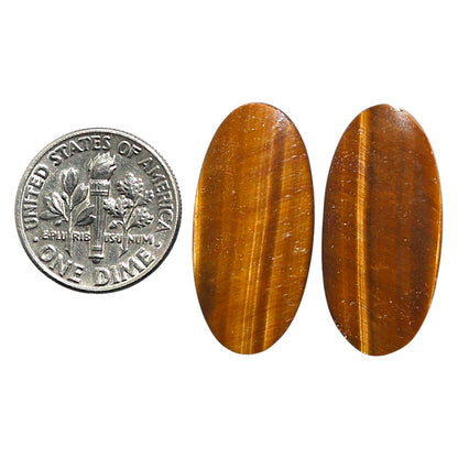 Natural Tiger Eye 13.1x27x3 mm Oval Shape Polished Gemstone LS99-010583