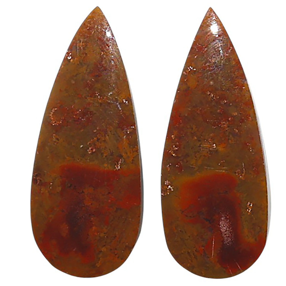 Natural Rare Cady Mountain Agate 11.5x28x4.5 mm Pear Shape Polished Gemstone LS99-010586