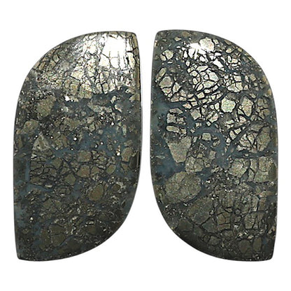 Natural Nipomo Marcasite Agate 12.6x24.8x3.5 mm Fancy Shape Polished Gemstone LS99-010589