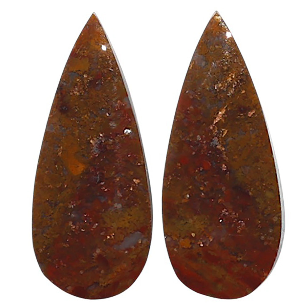 Natural Rare Cady Mountain Agate 10.7x25.2x4 mm Pear Shape Polished Gemstone LS99-010595