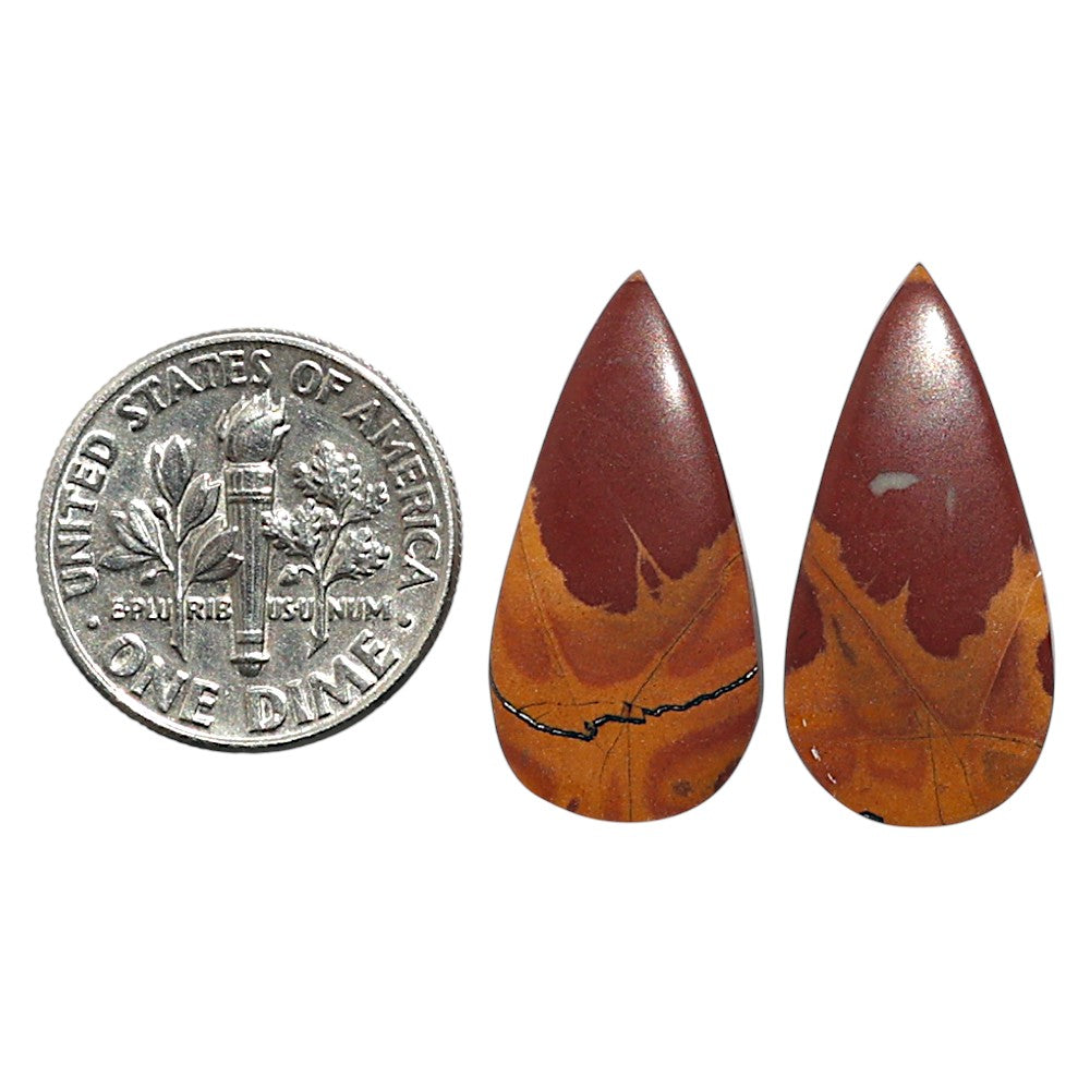Natural Noreena Jasper 11.5x23.3x4 mm Pear Shape Polished Gemstone LS99-010597