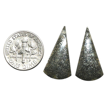 Natural Nipomo Marcasite Agate 12.5x23.8x3.5 mm Fancy Shape Polished Gemstone LS99-010603