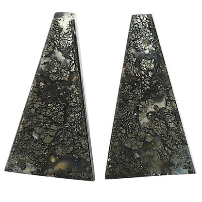 Natural Nipomo Marcasite Agate 12x21.7x4 mm Fancy Shape Polished Gemstone LS99-010606