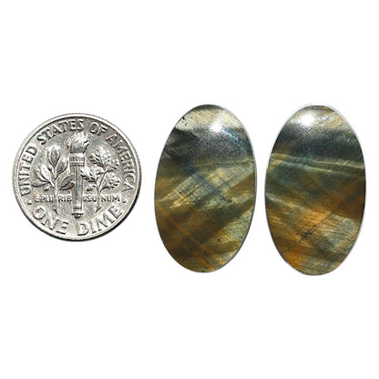 Natural Blue Tiger Eye 14.2x23.6x3.5 mm Oval Shape Polished Gemstone LS99-010608