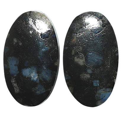 Natural Llanite Blue Opal Crystal Sphere 13.6x23.15x3.5 mm Oval Shape Polished Gemstone LS99-010609
