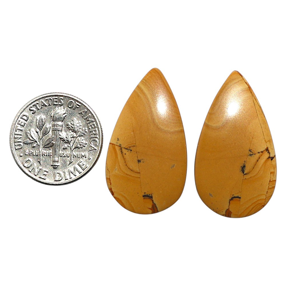 Natural Picture JAsper 15.6x28x4.5 mm Pear Shape Polished Gemstone LS99-010612