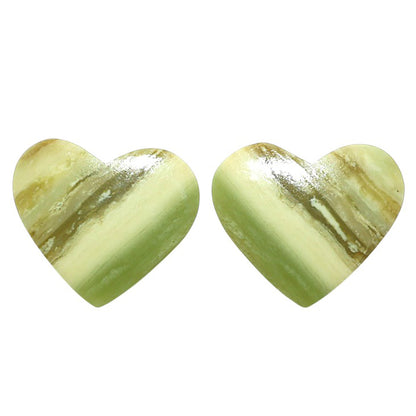 Natural Serpentine 23.5x27.3x4 mm Heart Shape Polished Gemstone LS99-010615