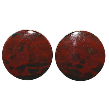 Natural Blood Stone 20x20x4 mm Round Shape Polished Gemstone LS99-010620