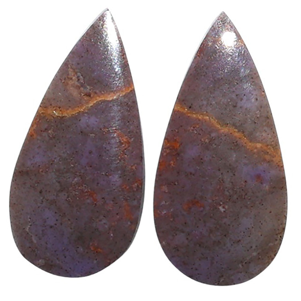 Natural Lavender Jade 12.9x25.9x3.5 mm Pear Shape Polished Gemstone LS99-010625