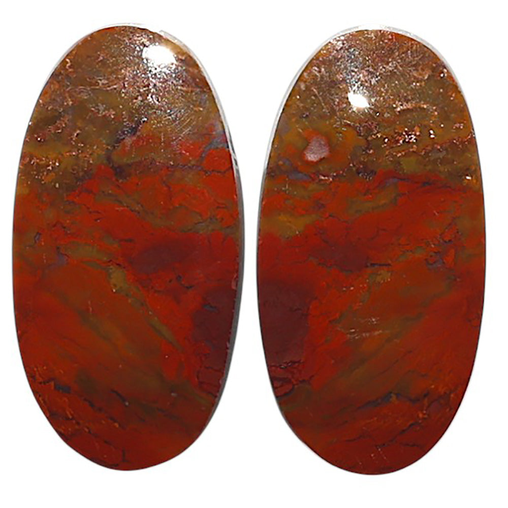 Natural Rare Cady Mountain Agate 14x27.2x3.5 mm Oval Shape Polished Gemstone LS99-010626
