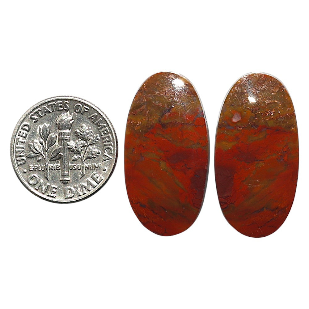 Natural Rare Cady Mountain Agate 14x27.2x3.5 mm Oval Shape Polished Gemstone LS99-010626
