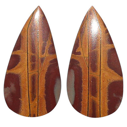 Natural Noreena Jasper 11.5x22.5x4 mm Pear Shape Polished Gemstone LS99-010628
