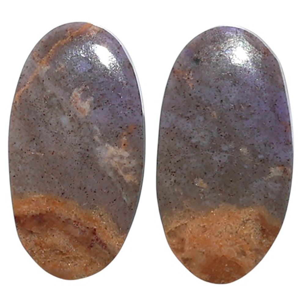 Natural Lavender Jade 13x23.7x4 mm Oval Shape Polished Gemstone LS99-010633