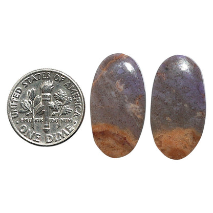 Natural Lavender Jade 13x23.7x4 mm Oval Shape Polished Gemstone LS99-010633