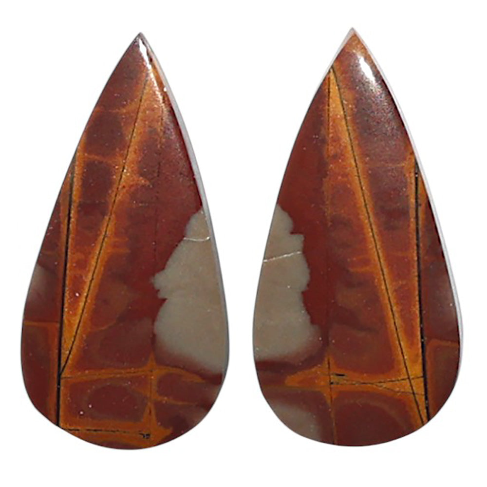 Natural Noreena Jasper 11x21.9x3 mm Pear Shape Polished Gemstone LS99-010636