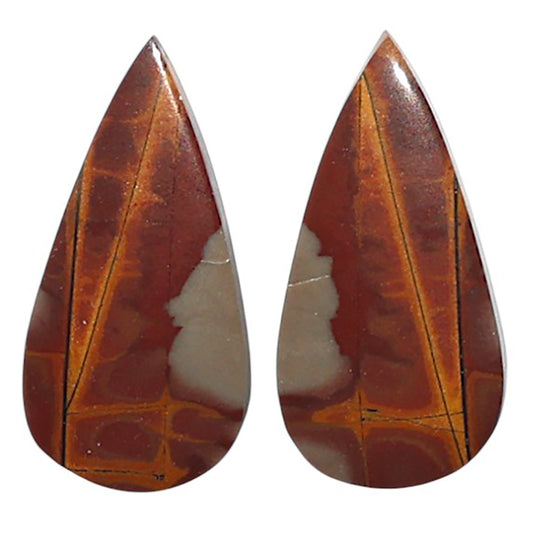 Natural Noreena Jasper 11x21.9x3 mm Pear Shape Polished Gemstone LS99-010636