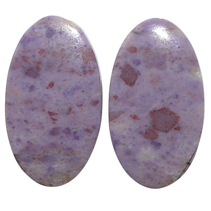 Natural Lavender Jade 12.2x21.3x4 mm Oval Shape Polished Gemstone LS99-010638
