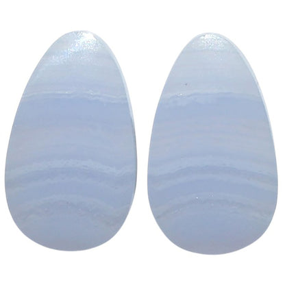 Natural Blue Lace Agate 13x21.4x4.5 mm Fancy Shape Polished Gemstone LS99-010639