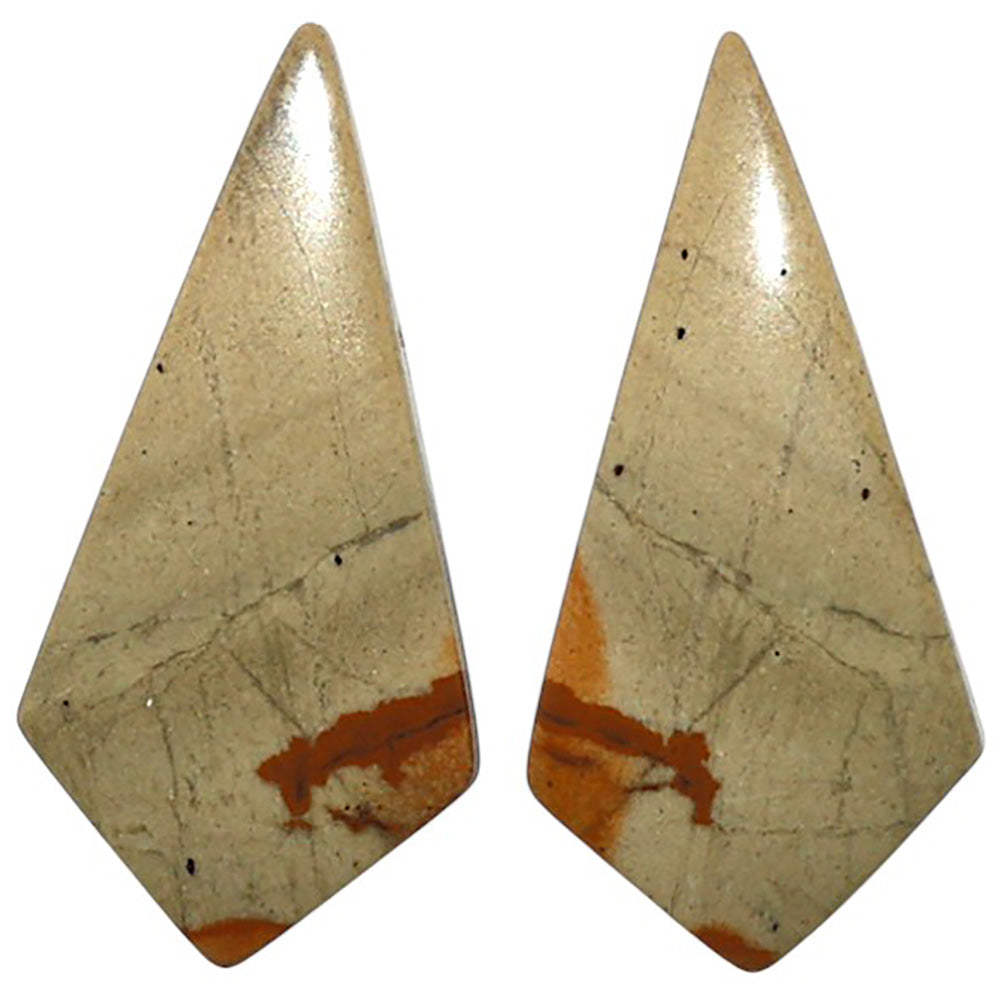 Natural Polygram Jasper 13.7x27.8x4 mm Fancy Shape Polished Gemstone LS99-010645