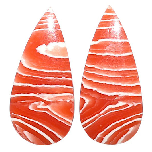 Natural Sardonyx 11.3x24.6x4 mm Pear Shape Polished Gemstone LS99-010647