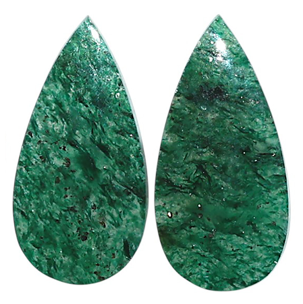 Natural Green Aventurine 12x24x4 mm Pear Shape Polished Gemstone LS99-010648
