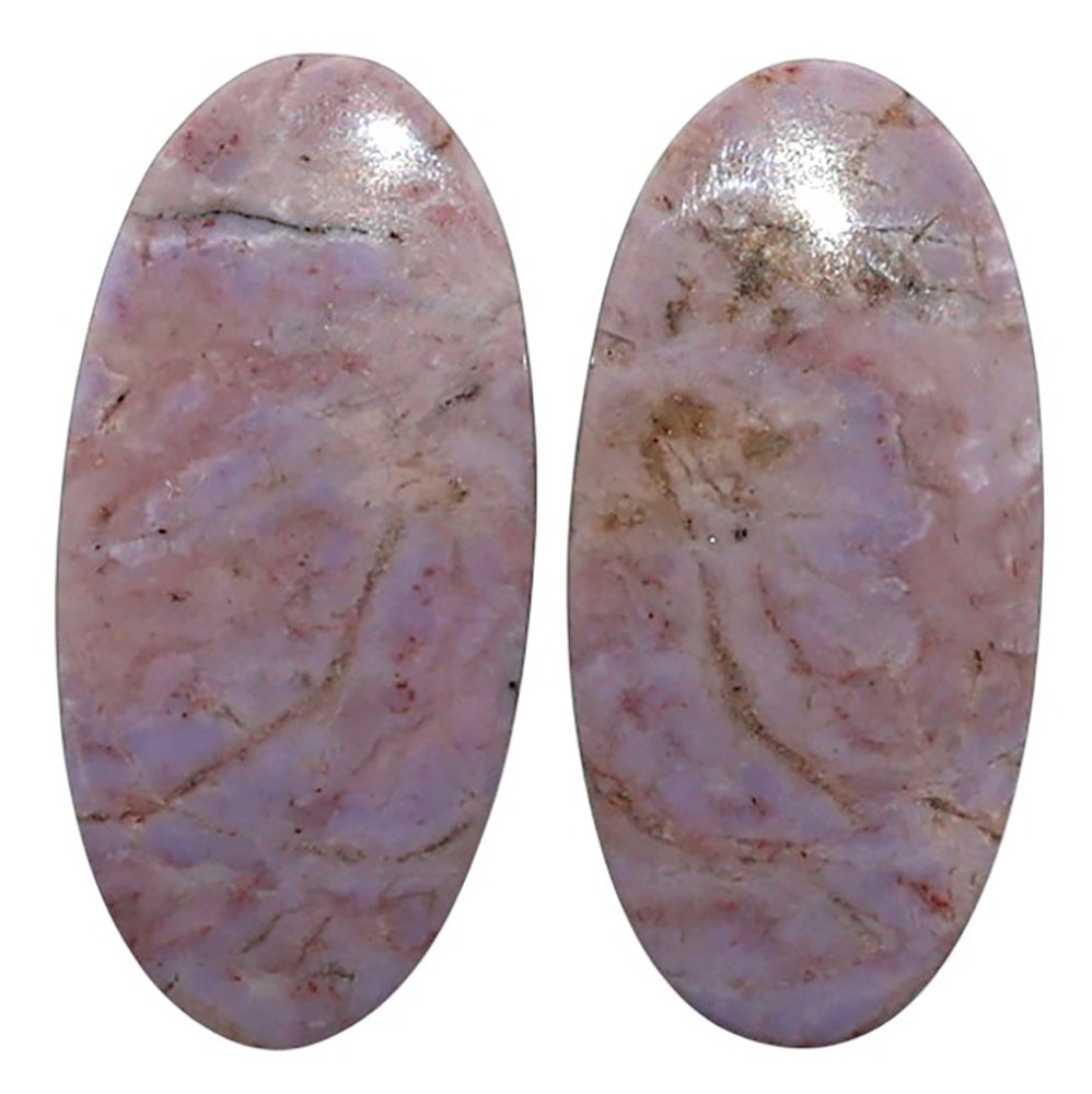 Natural Lavender Jade 13x27x4 mm Oval Shape Polished Gemstone LS99-010650