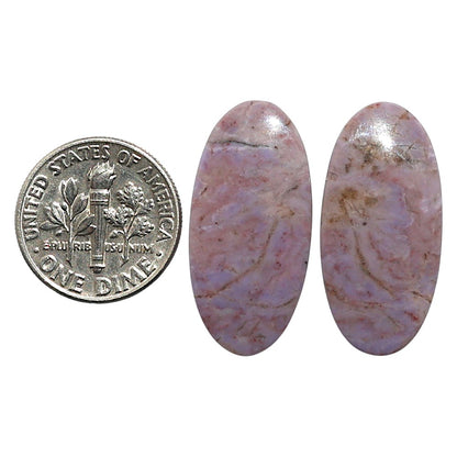Natural Lavender Jade 13x27x4 mm Oval Shape Polished Gemstone LS99-010650
