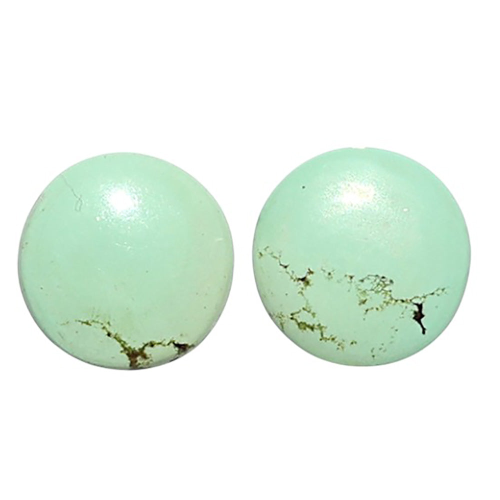 Natural Utah Variscite 11.1x11.1x2 mm Round Shape Polished Gemstone LS99-09480