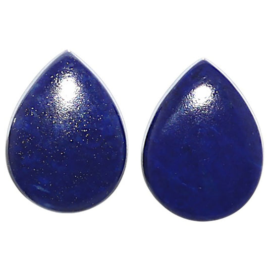 Natural Lapis Lazuli 12.2x16.2x4 mm Pear Shape Polished Gemstone LS99-09488