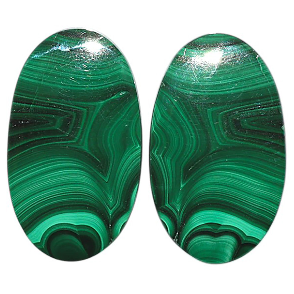 Natural Malachite Eye 14x24x4 mm Oval Shape Polished Gemstone LS99-09495