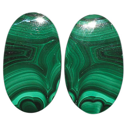 Natural Malachite Eye 14x24x4 mm Oval Shape Polished Gemstone LS99-09495