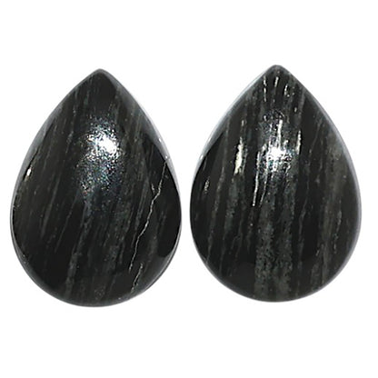 Natural Silver Leaf Obsidian 10x14x5 mm Oval Shape Polished Gemstone LS99-09500