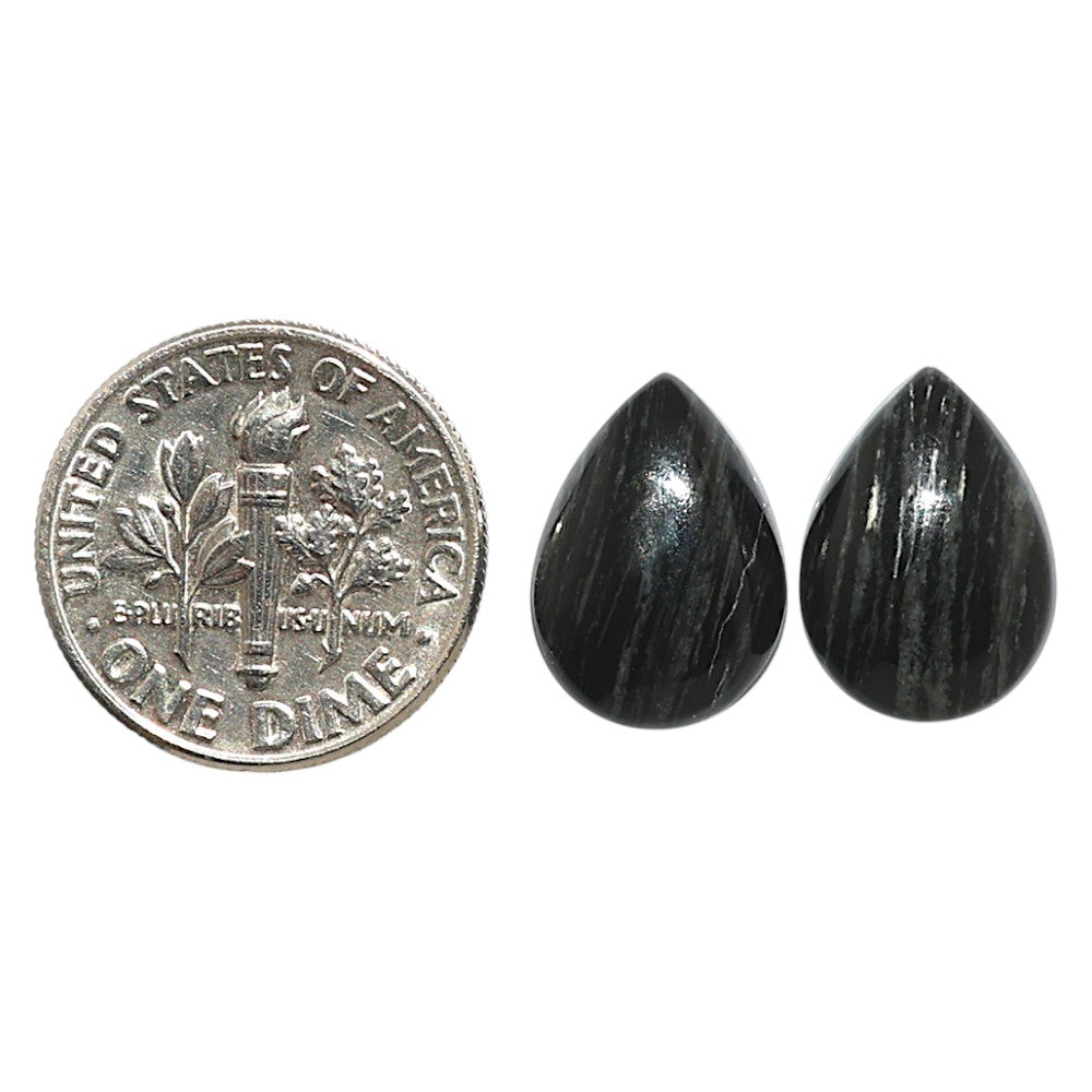 Natural Silver Leaf Obsidian 10x14x5 mm Oval Shape Polished Gemstone LS99-09500