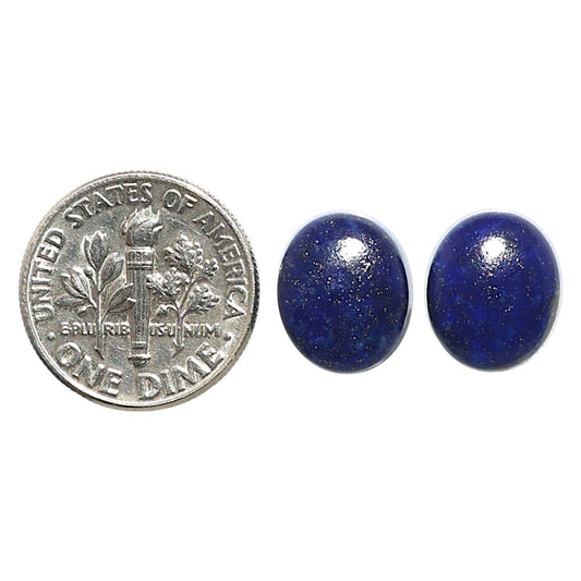 Natural Lapis Lazuli 10x12x4.5 mm Oval Shape Polished Gemstone LS99-09503