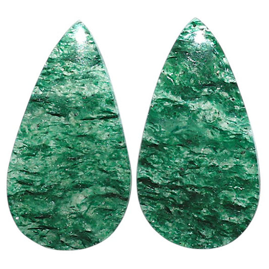 Natural Green Aventurine 13x24.2x3.7 mm Pear Shape Polished Gemstone LS99-09509