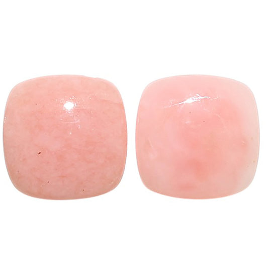 Natural Pink Opal 13.2x13.2x4 mm Cushion Shape Polished Gemstone LS99-09516