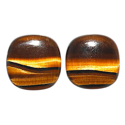 Natural Tiger Eye 13x13x3.5 mm Cushion Shape Polished Gemstone LS99-09522