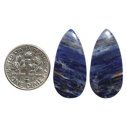 Natural Sodalite 12.8x26.4x4 mm Pear Shape Polished Gemstone LS99-09529